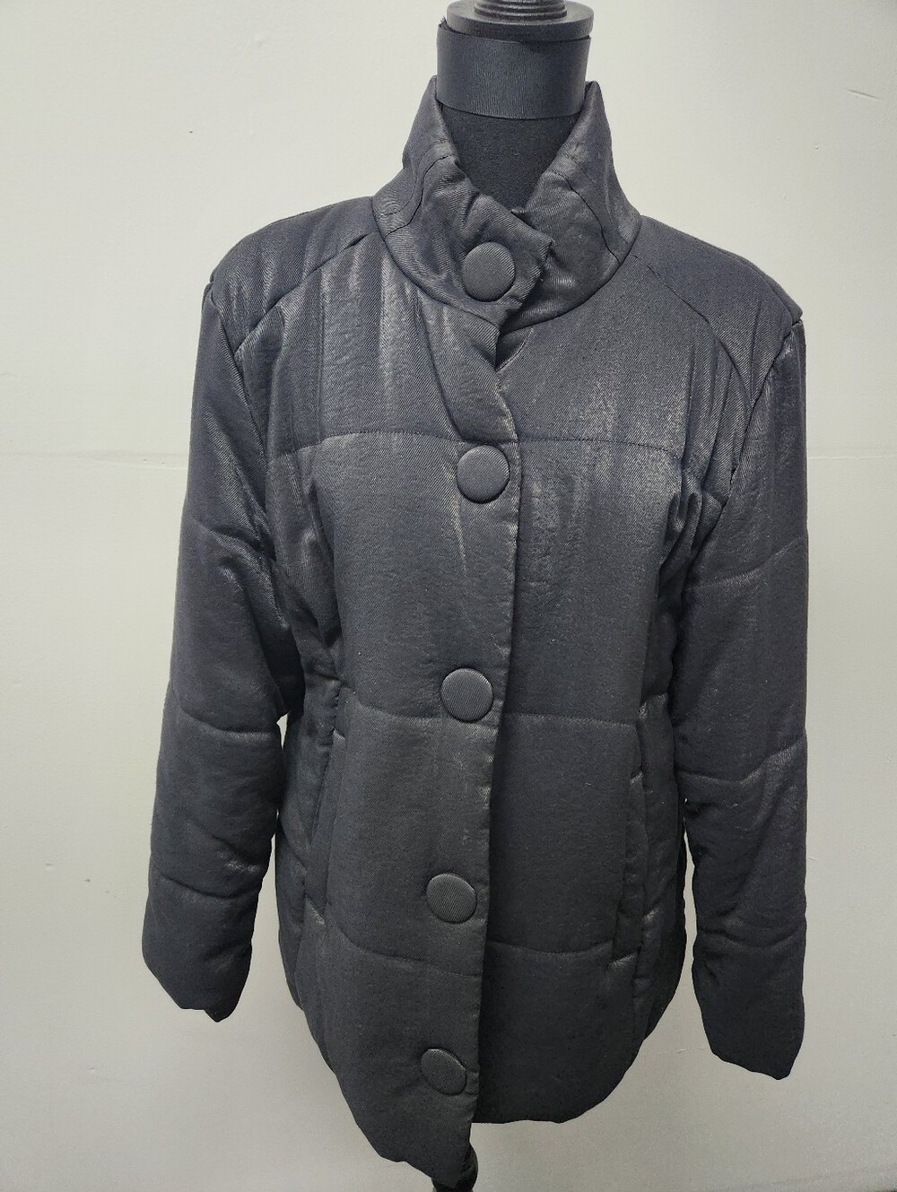 J. Jill Black Shimmery Puffer